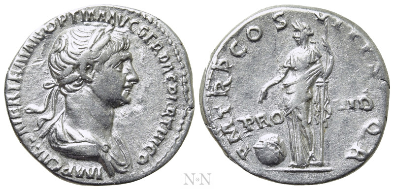 TRAJAN (98-117). Denarius. Rome. 

Obv: IMP CAES NER TRAIAN OPTIM AVG GER DAC ...