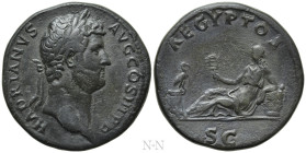 HADRIAN (117-138). Sestertius. Rome. "Travel Series" issue