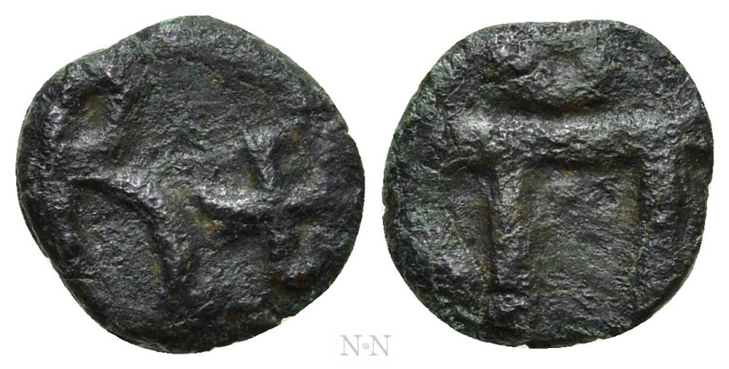 BASIL I THE MACEDONIAN (867-886). Ae. Cherson. 

Obv: Large B; cross to right....