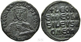 LEO VI THE WISE (886-912). Follis. Constantinople