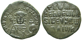 CONSTANTINE VII PORPHYROGENITUS with ROMANUS I (913-959). Follis. Constantinople