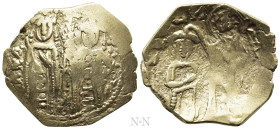JOHN V PALAEOLOGUS with ANNA OF SAVOY as Regent (1341-1391). GOLD Hyperpyron. Constantinople