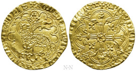 FRANCE. Charles VI (1380-1422). GOLD Agnel d'Or (1417)