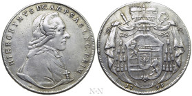 AUSTRIA. Salzburg. Hieronymus von Colloredo-Waldsee (Archbishop, 1772-1803). Taler (1799)