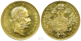 AUSTRIAN EMPIRE. Franz Josef I (1848-1916). GOLD Dukat (1915). Wien (Vienna). Restrike issue