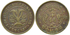 CHINA. Hunan Province. 10 Cash (1/1916)