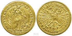 GERMANY. Augsburg. Free city. Ferdinand II (1619-1637). GOLD Ducat (1636)