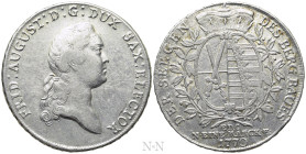 GERMANY. Saxony. Friedrich August III (1763-1806). Thaler (1770-EDC). Dresden