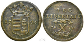 HUNGARY. Rákóczi Ferenc II (1703-1711). 10 Poltura (1706)