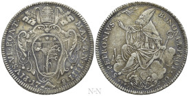 ITALY. Papal States. Pius VI (1775-1799). Mezzo Scudo Romano (1778/IIII)