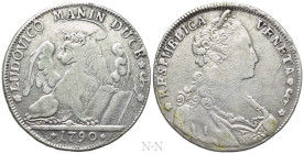 ITALY. Venice. Ludovico Manin (1789-1797). Tallero (1790)