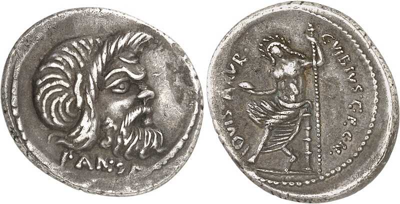 C. Vibius C.f. Cn. Pansa Caetronianus (48)
Denier - Rome 
Magnifique exemplair...