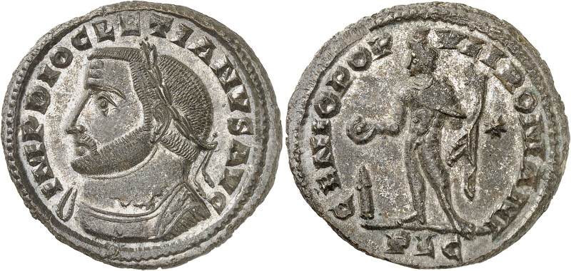Dioclétien (284-305)
Follis - Lyon 
D'une qualité hors norme. 
Très rare dans...