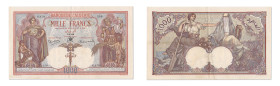 Algérie
Banque de l'Algérie 
1000 Francs 
19 Septembre 1938 - K.179/259 
Pick 83a 
TTB à Superbe