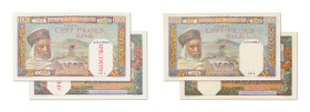 Algérie
Banque de l'Algérie 
Lot de 2 billets 
Spécimen filigrané du 100 Francs et 100 Francs coursable 
52-6-1094 - 0.0000/001 
23-5-1945 - K.20...