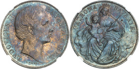 Allemagne - Bavière
Louis II (1864-1886) 
Thaler à la madonne en argent - ND (1865) 
Magnifique exemplaire, belle patine. 
18.52g - KM 877 
Prati...