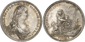 Allemagne - Palatinat-Neubourg
Marie-Anne-Caroline de Palatinat-Neubourg (1693-1751) 
Médaille en argent - 1750 - Franz Andreas Schega 
Magnifique ...