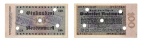 Allemagne
100 Rentenmark 
1er Novembre 1923 - A/5682431 
"WERTLOS" tamponné en bleu 2 fois au recto et au verso. 
Rare. 
Pick 166 
Superbe - PMG...