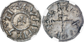 Angleterre - Royaume Viking de York
Cnut Penny d'argent - ND (900-905) York 
Magnifique exemplaire. 
Type CVNNETTI, IIème classe. 
1.26g - SCBC 99...