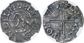 Angleterre
Aethelred II (978-1016) 
Penny d'argent - ND Londres 
Type à la croix longue, monnayeur Eadwold. 
Belle patine, infimes marques de test...