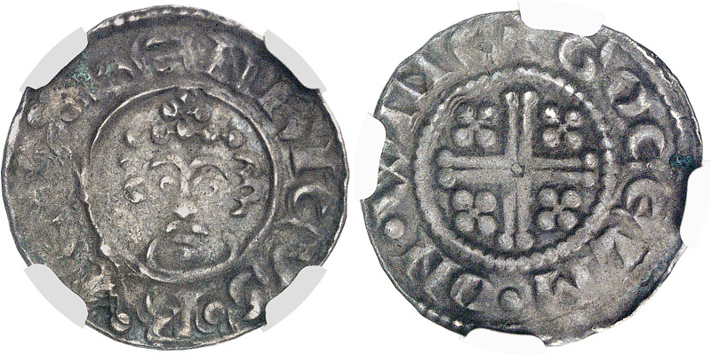 Angleterre
Henri II (1154-1189) 
Penny d'argent - ND (1180-1189) Winchester 
...