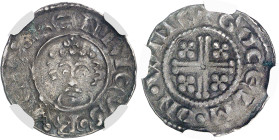 Angleterre
Henri II (1154-1189) 
Penny d'argent - ND (1180-1189) Winchester 
Belle patine, léger nettoyage. 
Type à la croix courte, class 1b, mon...