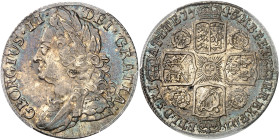 Angleterre
Georges II (1727-1760) 
Shilling en argent - 1745 
Bel exemplaire. 
Rare. 
6.02g - KM 583.1 - S. 3702 
Superbe - PCGS AU 58