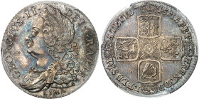 Angleterre
Georges II (1727-1760) 
Shilling en argent - 1745 Lima 
Bel exemplaire. 
Rare. 
6.02g - KM 583.2 - S. 3703 
Superbe - PCGS AU 58