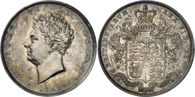 Angleterre
Georges IV (1820-1830) 
1/2 couronne en argent - 1825 Londres 
Bel...