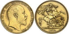 Angleterre
Edouard VII (1901-1910) 
Épreuve en or sur flan mat du 2 souverains - 1902 Londres 
Magnifique exemplaire. 
Rare. 
15.94g - KM 806 - F...