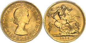 Angleterre
Elisabeth II (1952-2022) 
Souverain en or - 1965 
Bel exemplaire. 
7.98g - KM 908 
Pratiquement FDC - PCGS MS 64