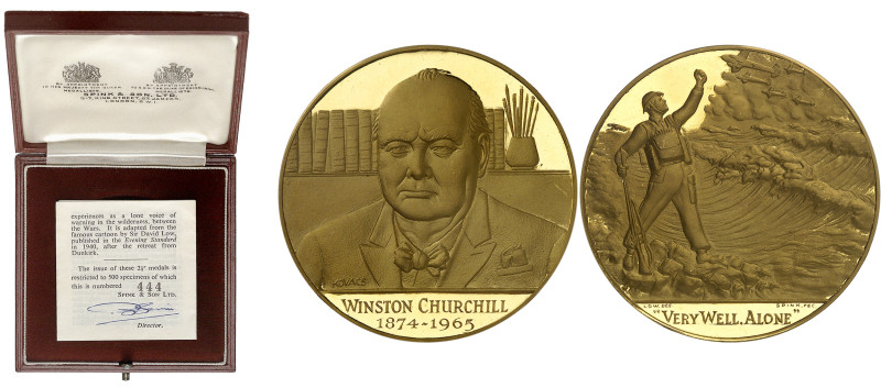 Angleterre
Élisabeth II (1952-2022) 
Médaille en or "Very Well Alone" - 1965 -...