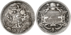 Chine
Dynastie Qing (1644-1912) 
Médaille en argent - non daté - A. Allar - C. Tasset 
Décernée par la Société de géographie de Marseille à M. Gros...