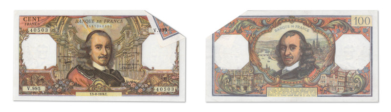 France
Banque de France 
100 Francs Corneille Fauté 
5 Août 1976 - V.995/4050...