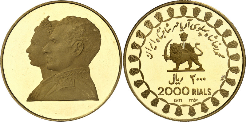 Iran
Mohammad Reza (1320-1358 SH / 1941-1979) 
2.000 rials en or - 1350 SH / 1...