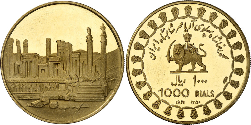 Iran
Mohammad Reza (1320-1358 SH / 1941-1979) 
1.000 rials en or - 1350 SH / 1...