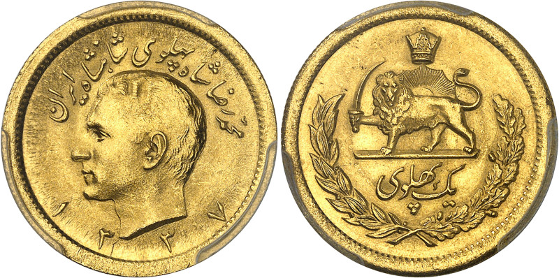 Iran
Mohammad Reza (1320-1358 SH / 1941-1979) 
Pahlavi en or - 1337 SH / 1958 ...