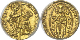 Italie - République de Venise
Michael Steno (1400-1413) 
Ducat en or - ND Venise 
Magnifique exemplaire. 
Rare. 
3.37g - Fr. 1230 
Pratiquement ...