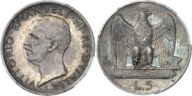 Italie
Victor-Emmanuel III (1900-1946) 
5 lires en argent - 1926 R Rome 
Magnifique exemplaire. 
Rare dans cette qualité. 
5.0g - Mont. 118b 
FD...