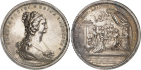 Mexique
Charles IV (1788-1808) 
Médaille en argent pour l'Ordre des Dames noble de la reine Marie-Louise - 1793 Mexico - Jeronimo Antonio Gil 
Magn...