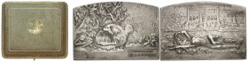 Monaco
Albert Ier (1889-1922) 
Plaque en argent - 1909 - René Grégoire 
Frappé pour l'inauguration du Musée Océanographique de Monaco, attribué au ...