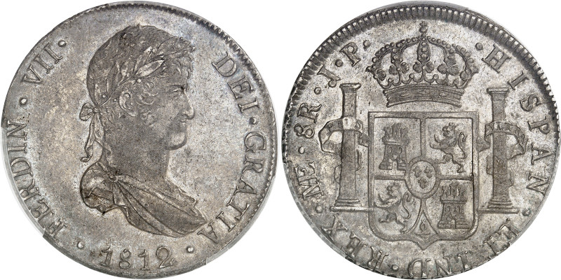 Pérou
Ferdinand VII (1808-1833) 
8 réales en argent - 1812 JP Lima 
Bel exemp...