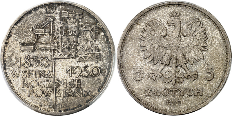 Pologne
IIème République (1918-1939) 
5 zloty en argent - 1930 (w) Varsovie 
...