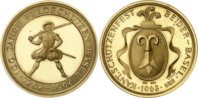 Suisse
Confédération Helvétique (1848 à nos jours) 
Médaille en or - 1968 
Fe...