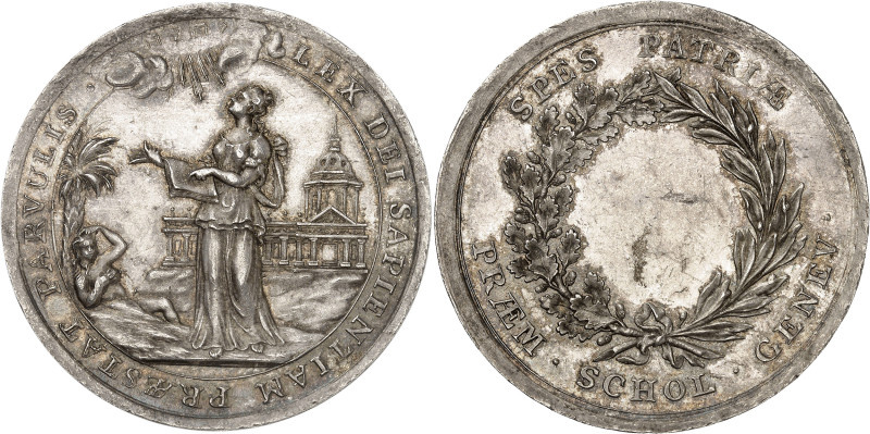 Suisse
Genève 
Médaille en argent pour les écoles genevoises - ND (1799) - C. ...