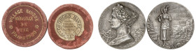 Suisse
Médaille en argent de tir du village suisse - 1900 - Georges Hantz 
Pour l'Exposition Universelle de Paris. 
Rarissime dans son coffret. 
2...