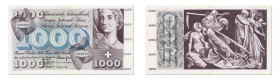Suisse
Banque Nationale Suisse 
1000 Francs 
1er Octobre 1973 - 7V/71875 
Pick 52l 
TTB à SUP - PMG XF 40