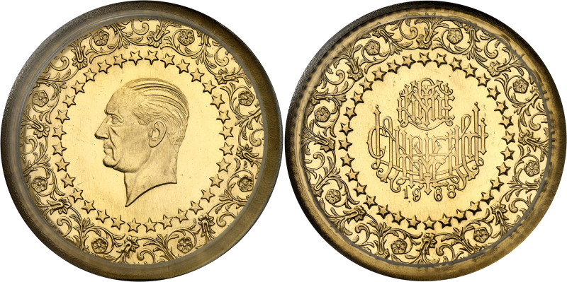 Turquie
République (1341 AH à nos jours / 1923 à nos jours) 
500 kurush en or ...