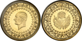 Turquie
République (1341 AH à nos jours / 1923 à nos jours) 
500 kurush en or émission de luxe - 1968 
Seulement 5.983 exemplaires. 
Le plus bel e...