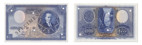 Turquie
Ministère des finances 
Spécimen filigrané du 1000 Livres 
ND (1926 / AH1341) - Sans alphabet - Sans numérotation - Sans signatures 
5 per...